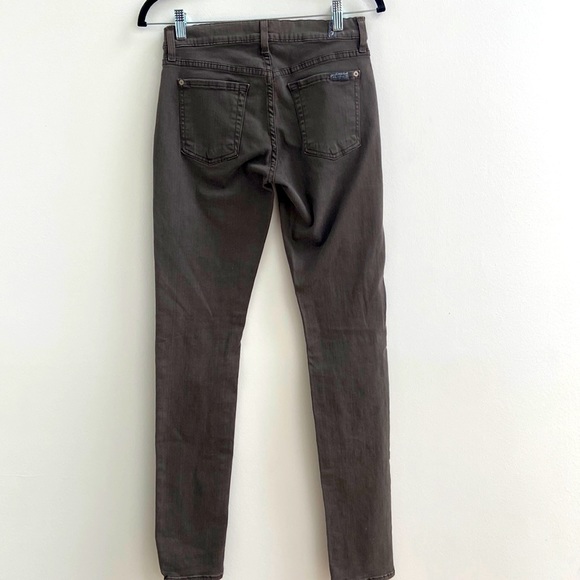 NWOT 7 for all Mankind Olive/Gray Jean - Picture 3 of 10